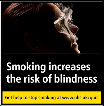 Smoking increases the risk of blindness