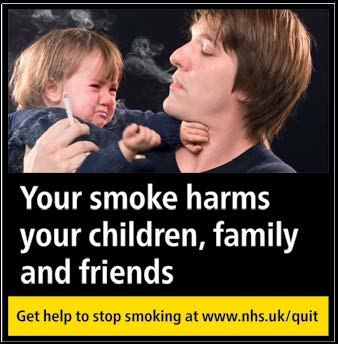 Your smoke harms your children, family and friends