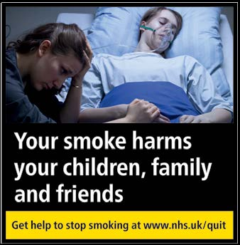 Your smoke harms your children, family and friends