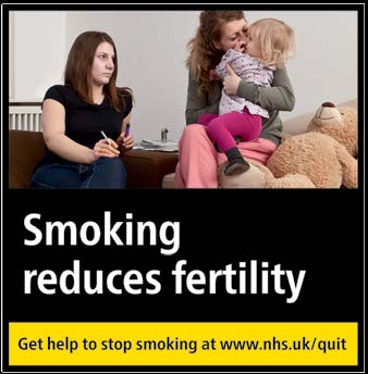 Smoking reduces fertility